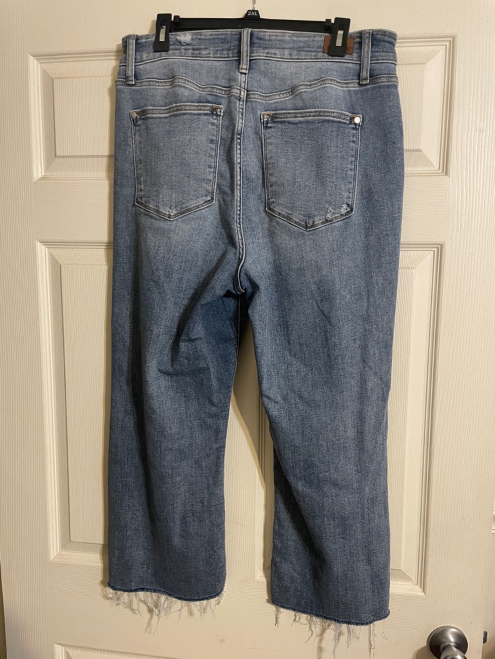 Judy Blue Distressed Wide-Leg Women’s Jeans - Light Blue 14W - Picture 2 of 7